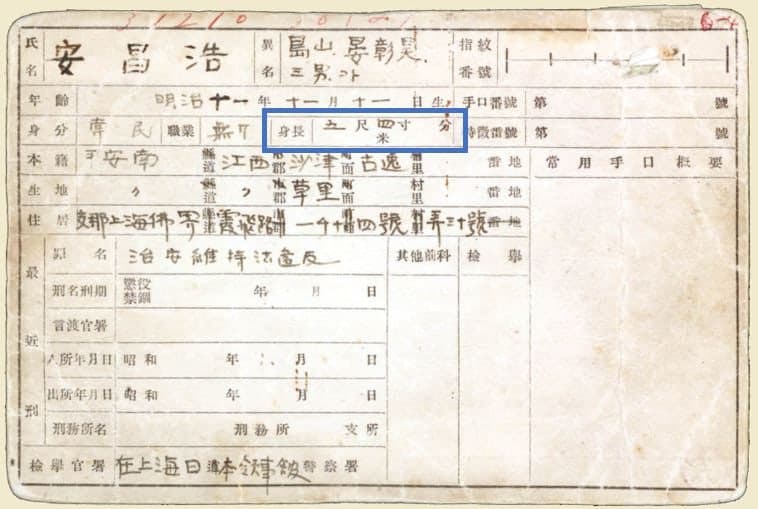 일제 경찰 신분카드